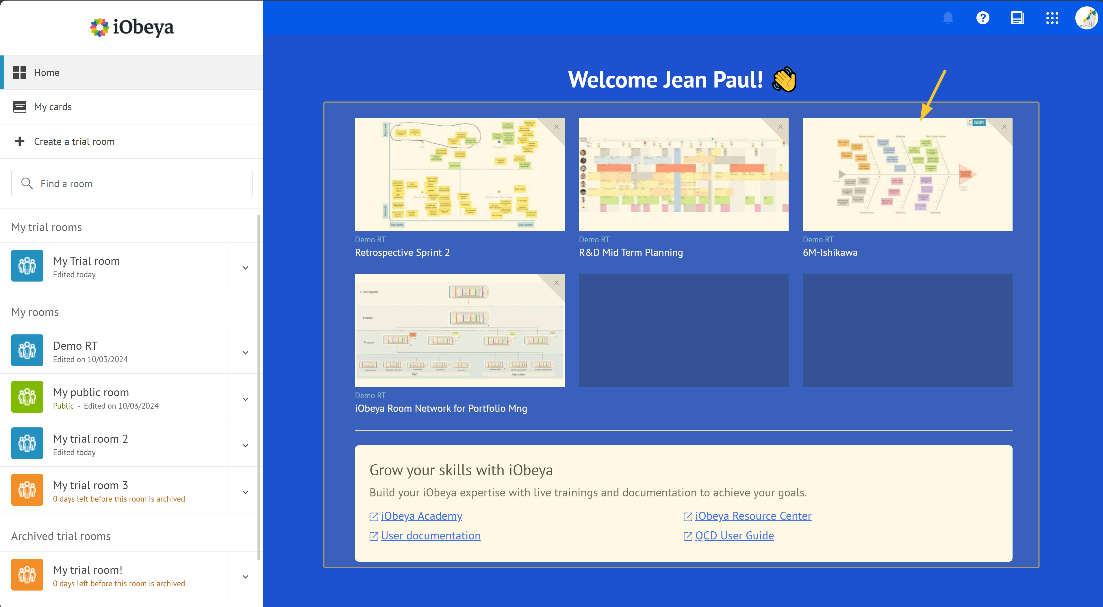 Home Page Help Iobeya